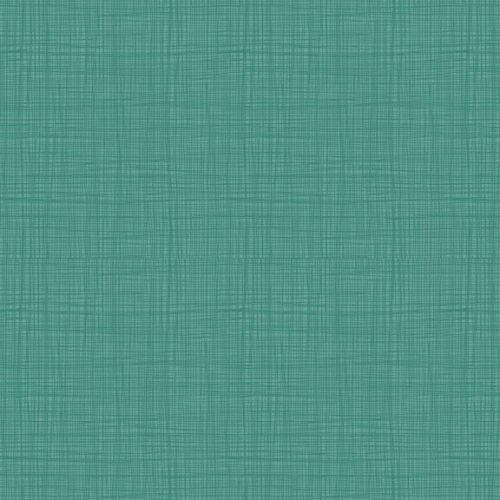 Effen quilt stof blauw-groen Linea