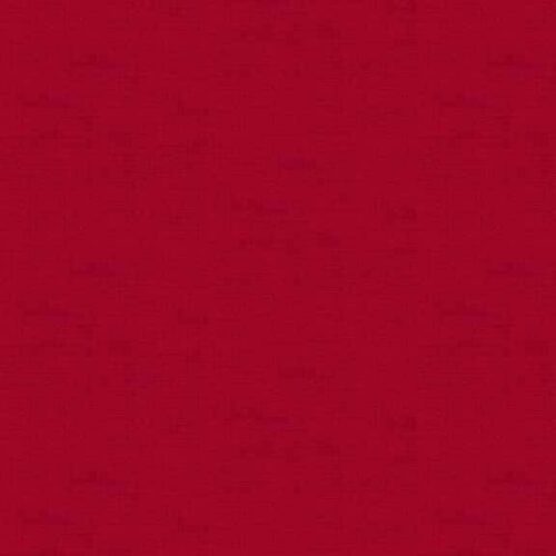 1473/R7 Cardinal Linen Texture Makower. Effen rode stof met linnen texture. Quiltstof, 100% katoen