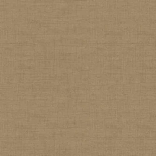 Effen bruine stof in linnenlook. Quiltstof, 100% katoen, Hessian 1473/V