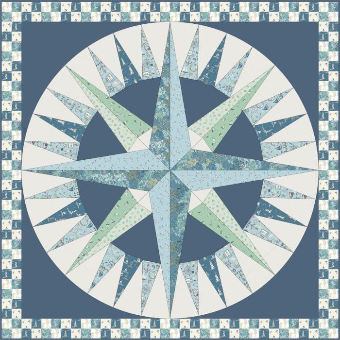 Gratis patroon ontworpen door Lynne Goldsworthy van lilysquilts.blogspot.com voor Makower.