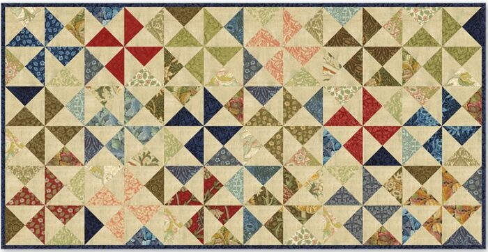 Patroon William Morris reproductie quilt stof