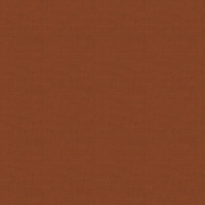 Effen rood-bruine quiltstof linen texture Makower
