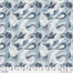 PWSR079.INDIGO -Swirl Moderne quiltstof van Shell Rummel, in blauw en grijs, cirkels en golven uit maritieme collectie Sea Sisters.  100% katoen
